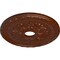 Ekena Millwork Palmetto Medallion (Canopies up to 5"), 20 7/8"OD x 3 5/8"ID x 1 5/8"P, Burnished Mahogany Crackle CM20PMBMC - alternate 2